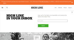 Desktop Screenshot of blog.thehighline.org